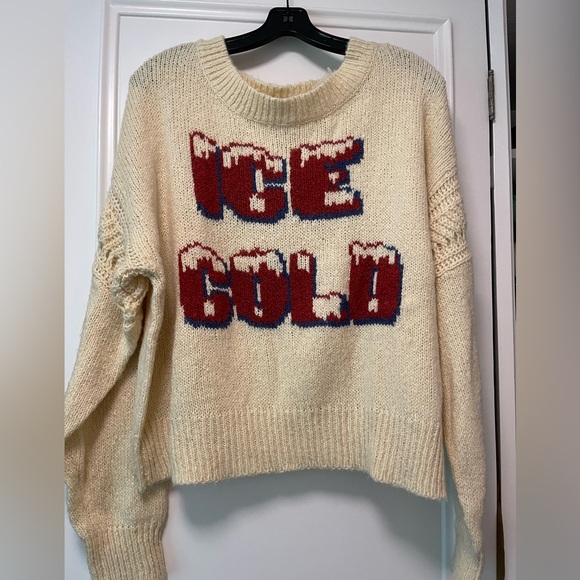 Wildfox Ice Cold Knit Sweater Size Medium - Picture 2 of 4